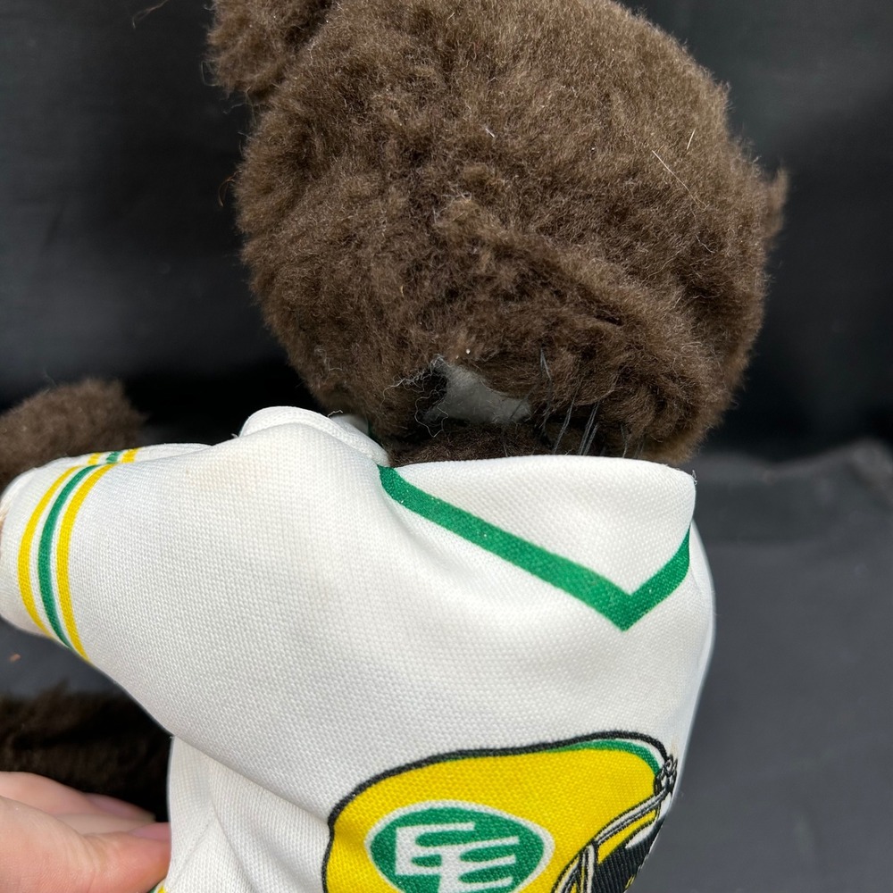Vintage Edmonton Eskimos Grey Cup Champions Teddy Bear Plush CFL Football - Picture 4 of 6